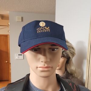 2/$13 Navy Blue And Red Trim Resort VISOR